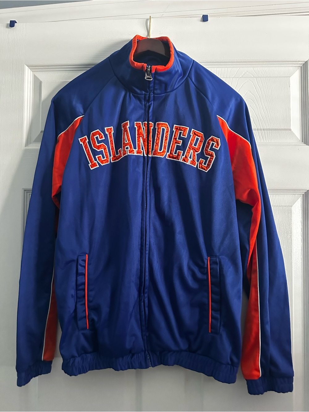 Islanders Blue & Orange Track Jacket - Team Style Men’s Coat